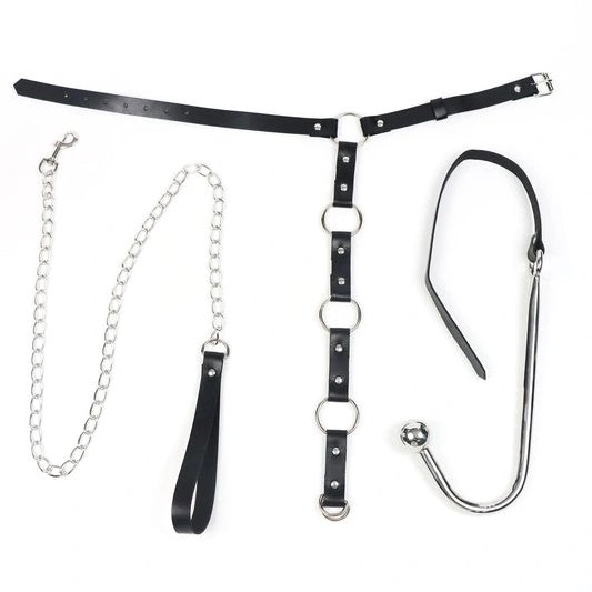 Anal Hooks 5853 EverydayUse Anal Kinky Leash with Collar and Hook 0811